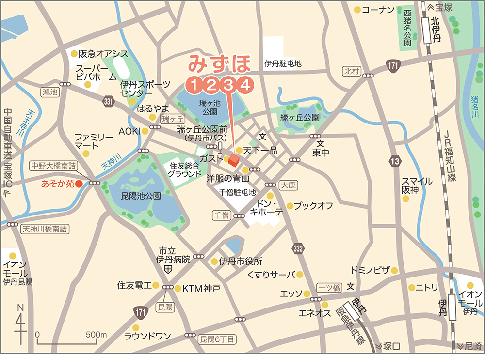 みずほ 地図